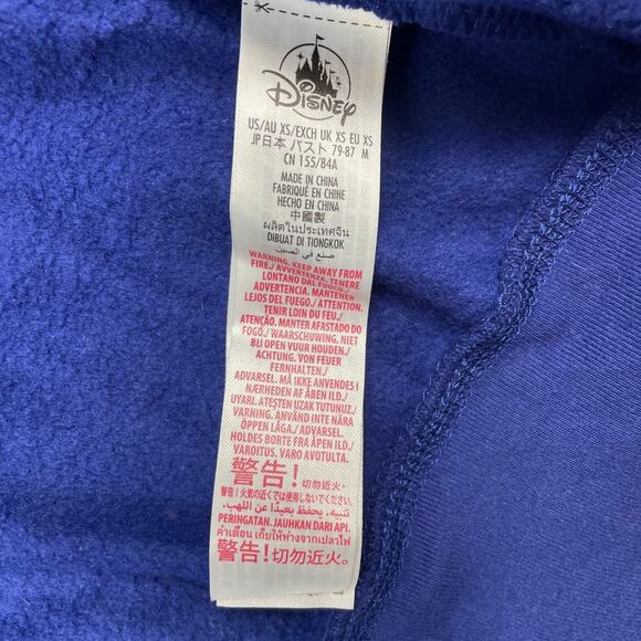 Disney World Hoodie Extra Small Blue 50th Anniversary Full Zip Hooded Sweatshirt - Picture 6 of 12